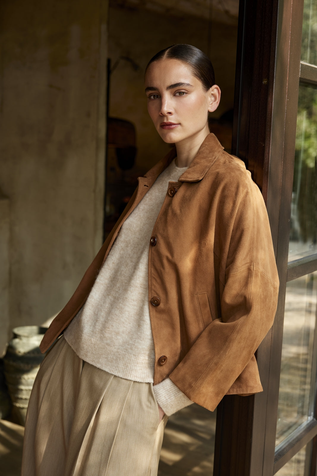 JcSophie Jenna Jacket Dark Cognac