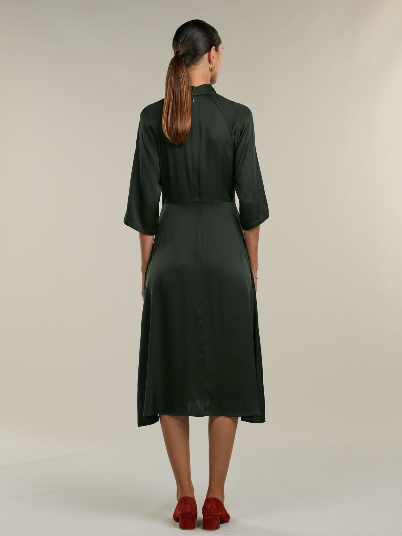 Stenströms Florentina Dark green Silk Dress