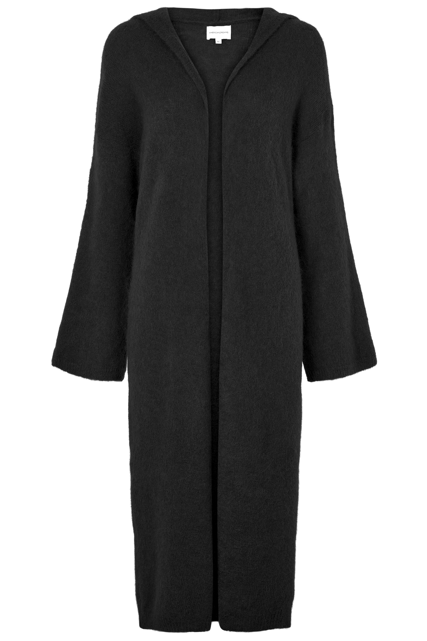 American Dreams June Long Alpaca Cardigan black