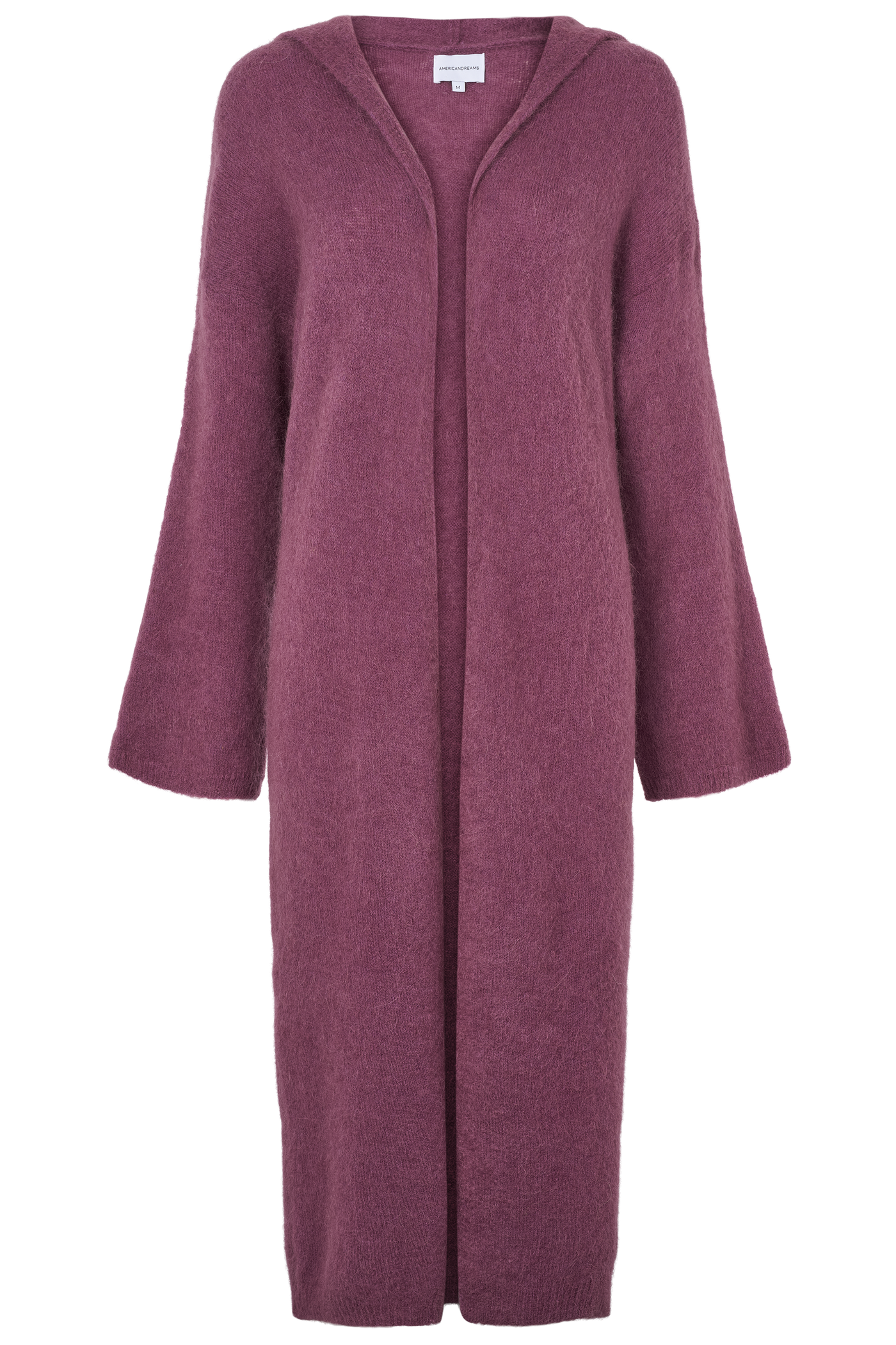 American Dreams June Long Alpaca Cardigan  bordeaux