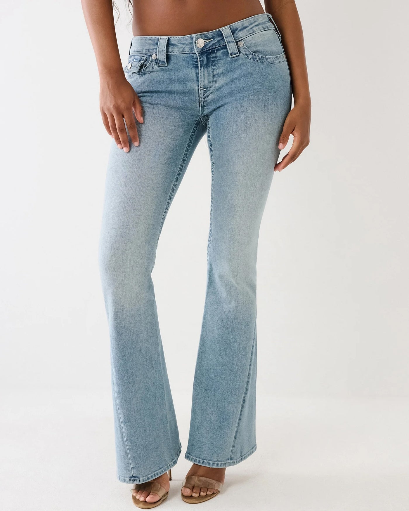 True Religion Joey Low Rise Flare peak spot