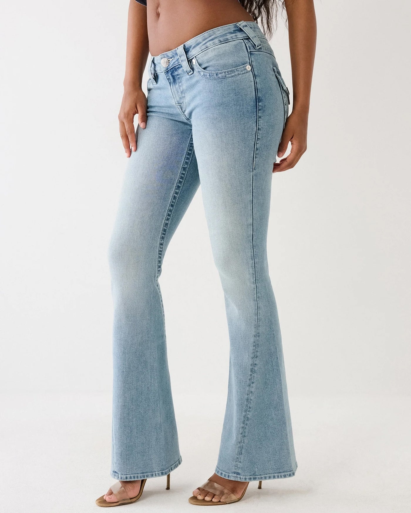 True Religion Joey Low Rise Flare peak spot