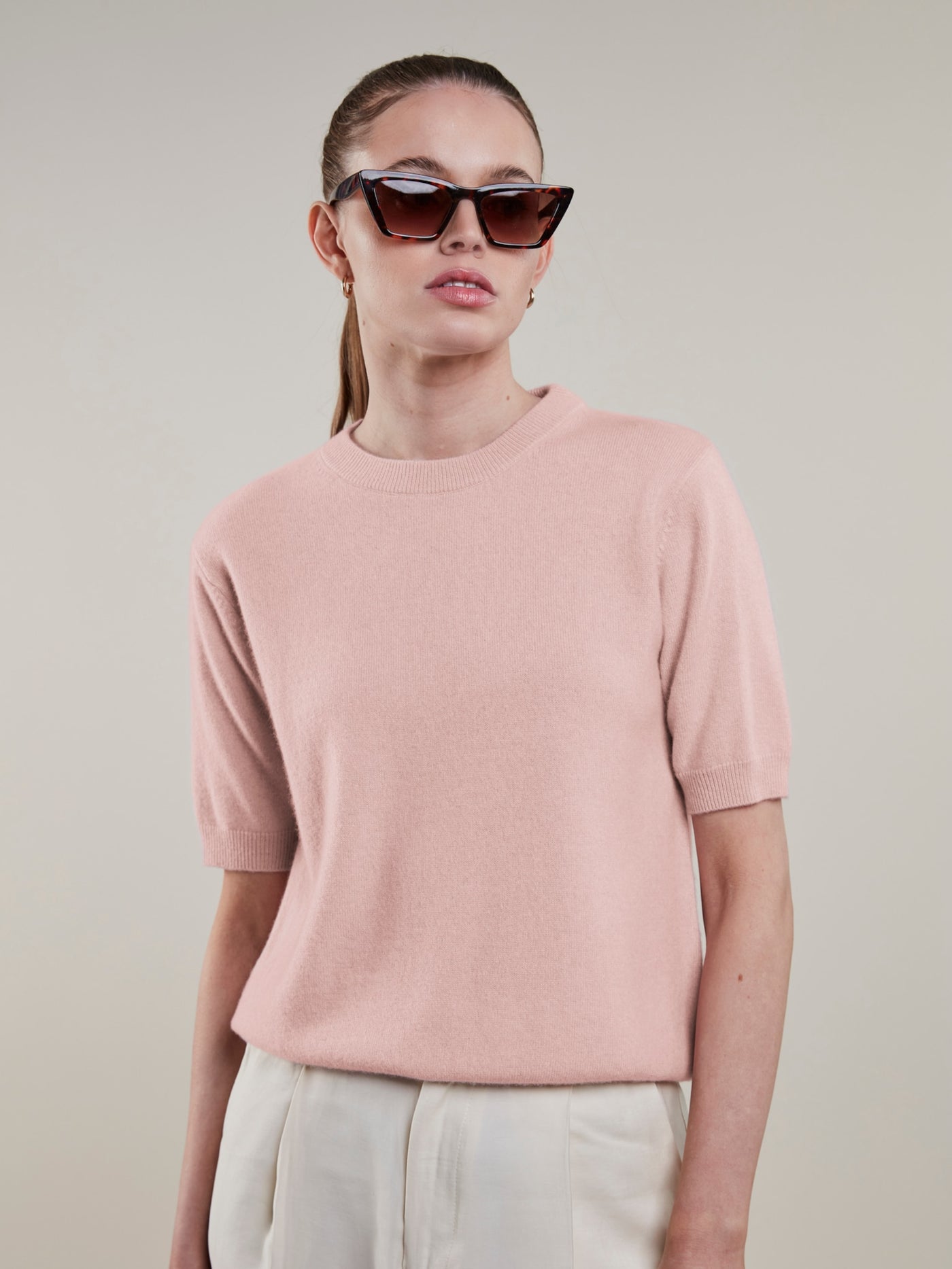 Stenströms Janet Light Pink Cashmere Top