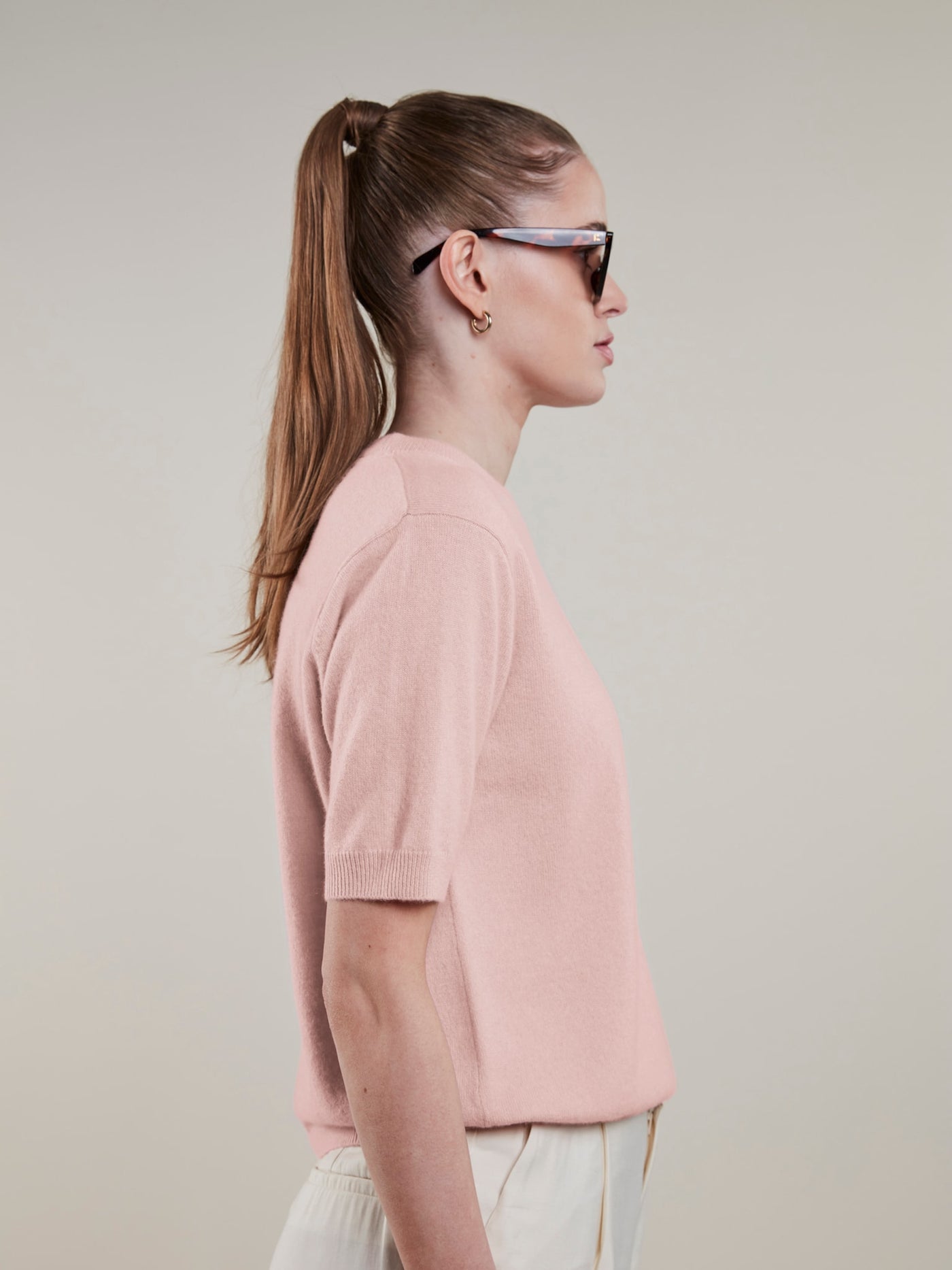 Stenströms Janet Light Pink Cashmere Top