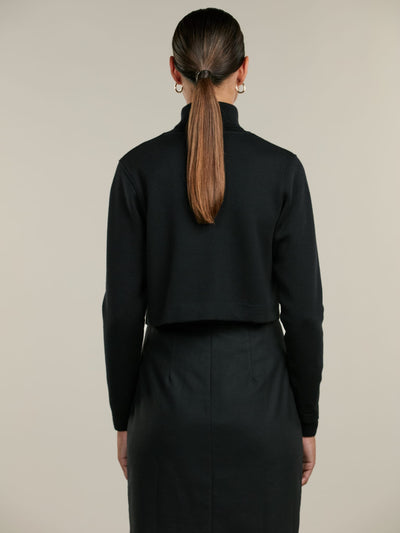 Stenströms Kristina Black Merino Wool Cardigan