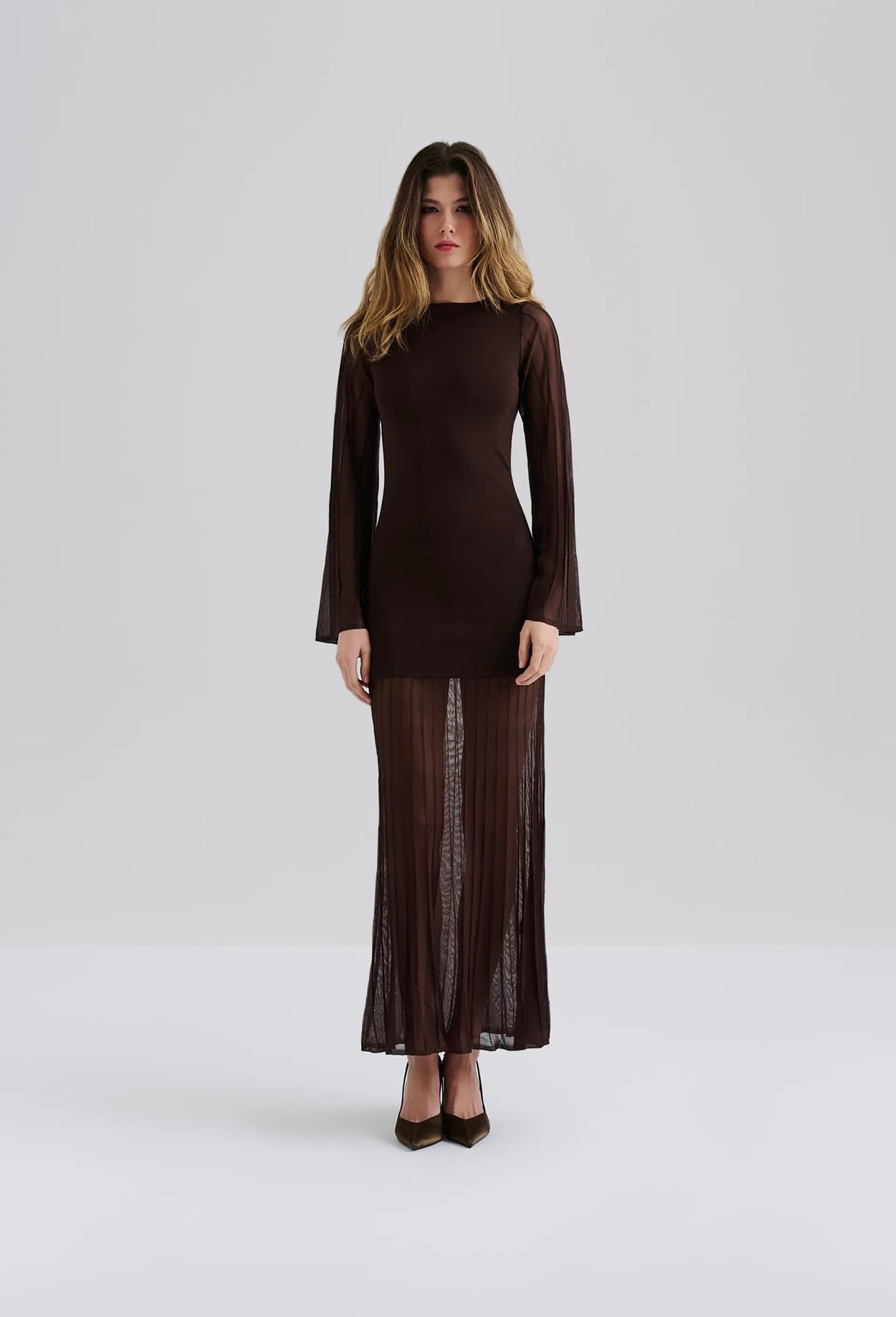 Malina Haisley Maxi Dress Chocolate