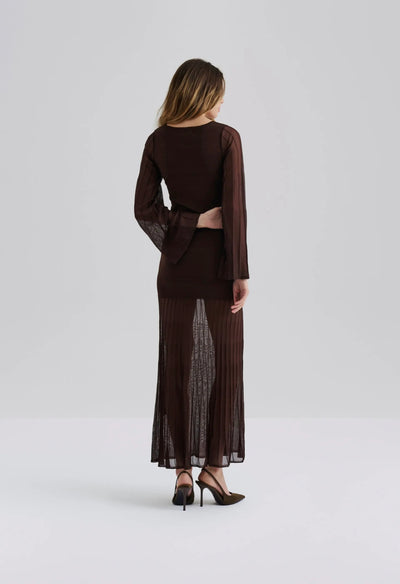 Malina Haisley Maxi Dress Chocolate