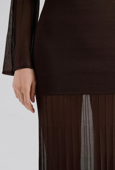 Malina Haisley Maxi Dress Chocolate