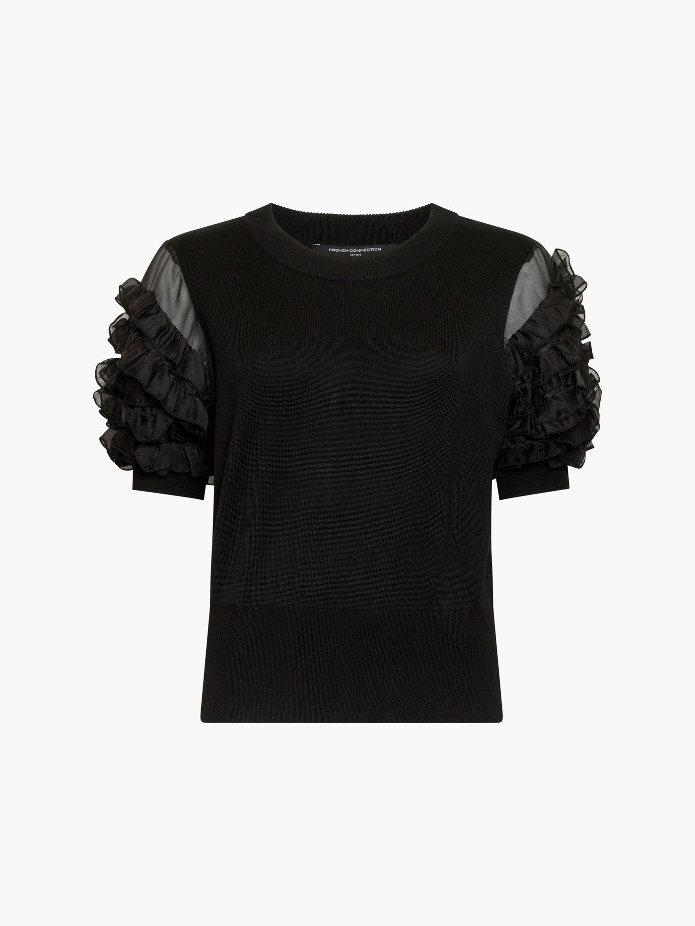 French Connection Krista Mix Fuffle Top
