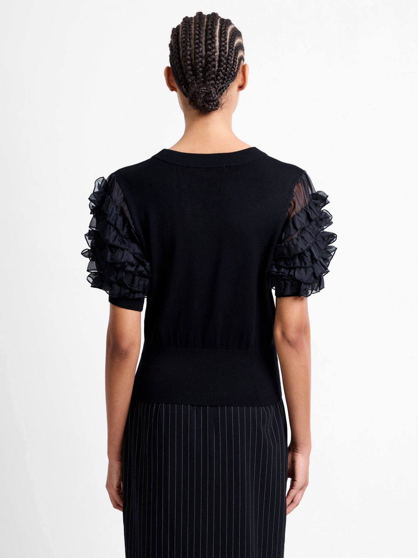 French Connection Krista Mix Fuffle Top