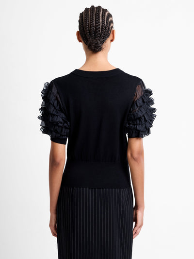 French Connection Krista Mix Fuffle Top