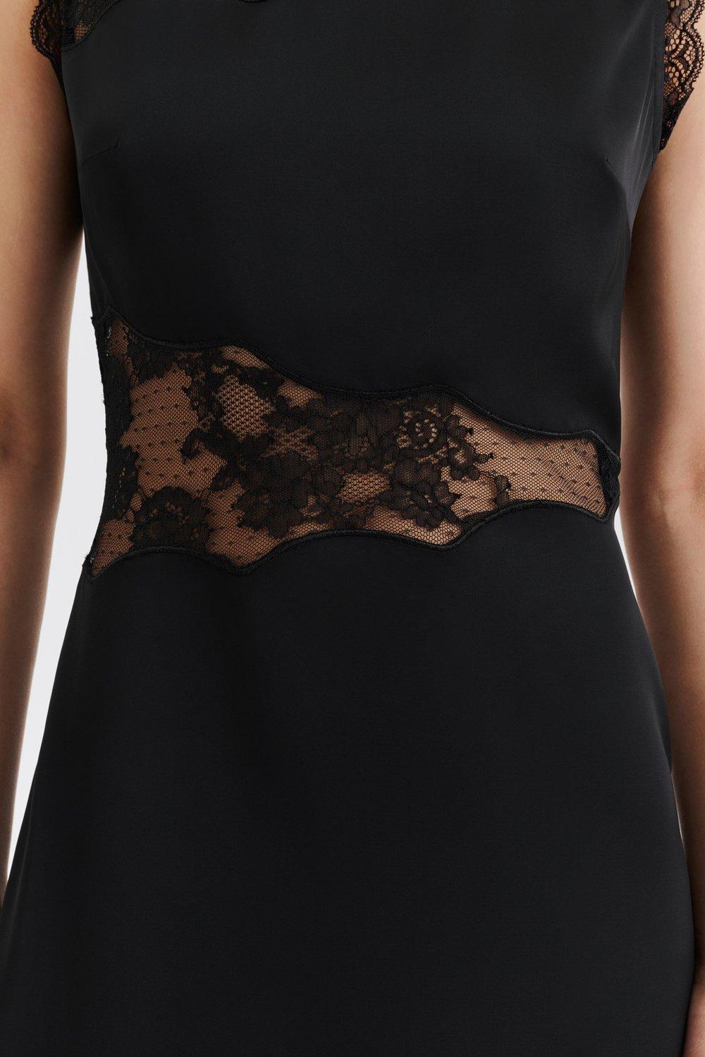 Malina Desire Lace Trimmed Cut Out Midi Dress