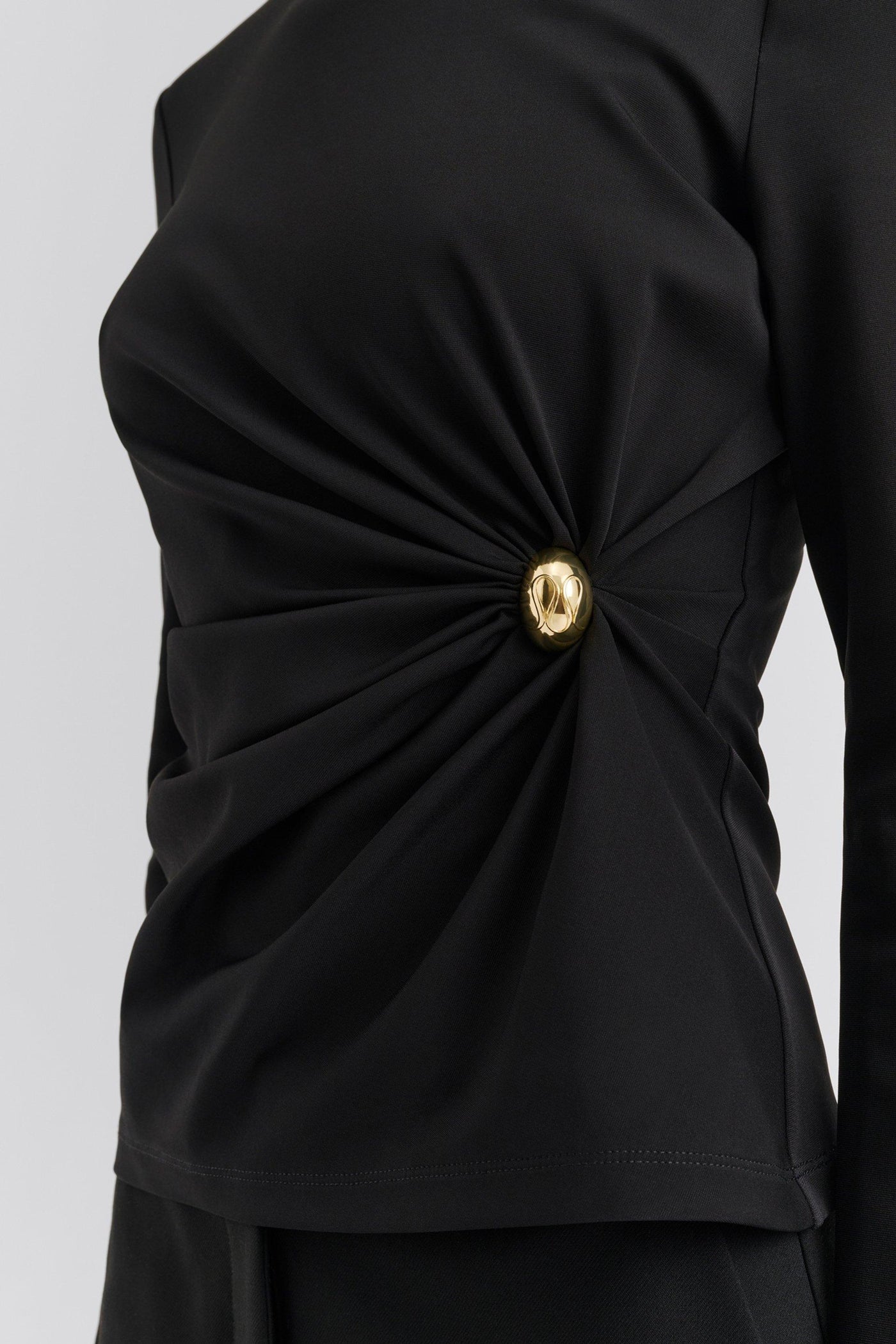 Malina Mailey Jersey Brooch Top