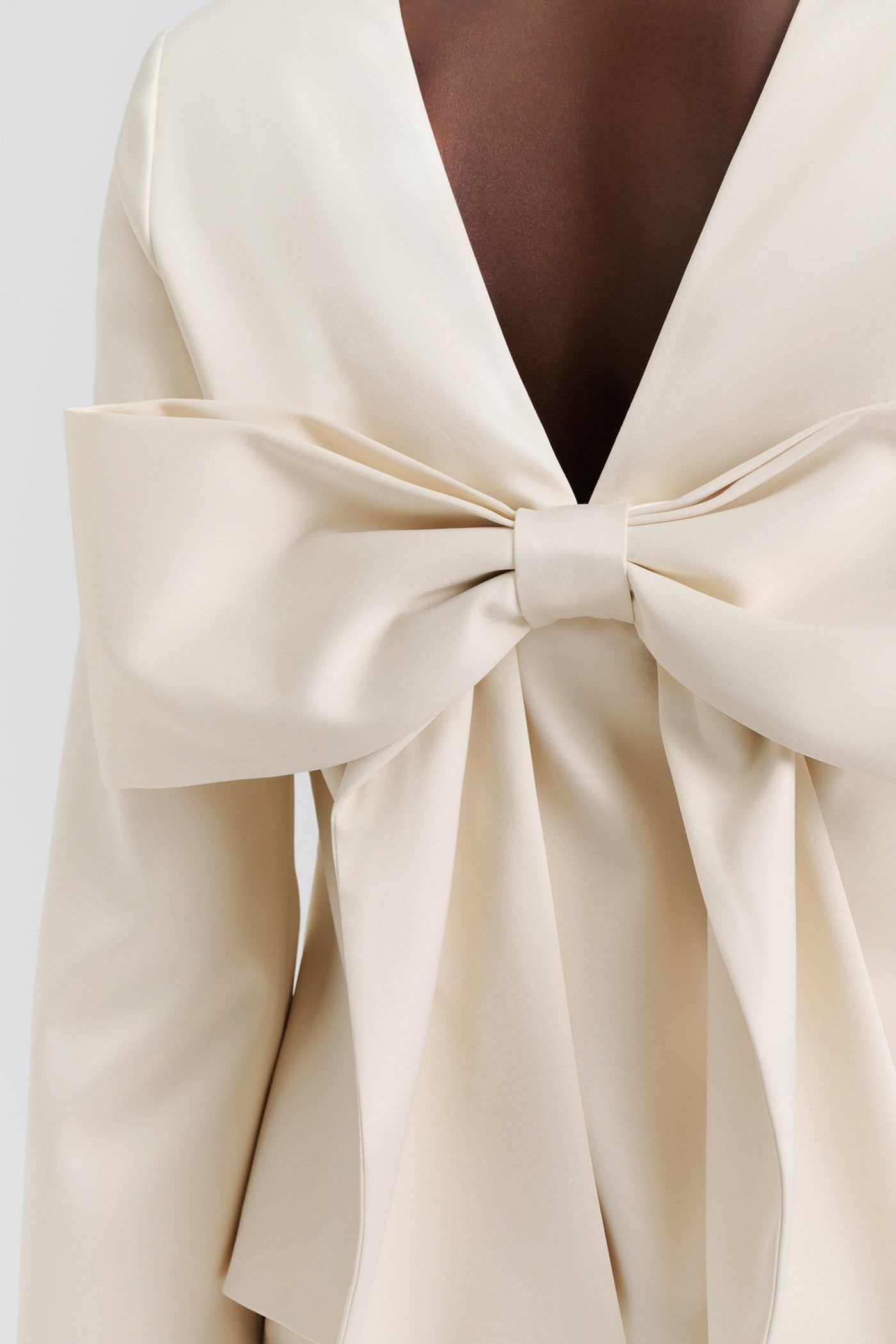 Malina Elna Bow Detaild Top Vanilla