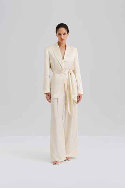 Malina Liv Satin Blazer