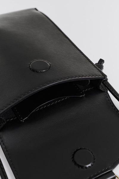 Malina Monogram Leather Phone Pouch