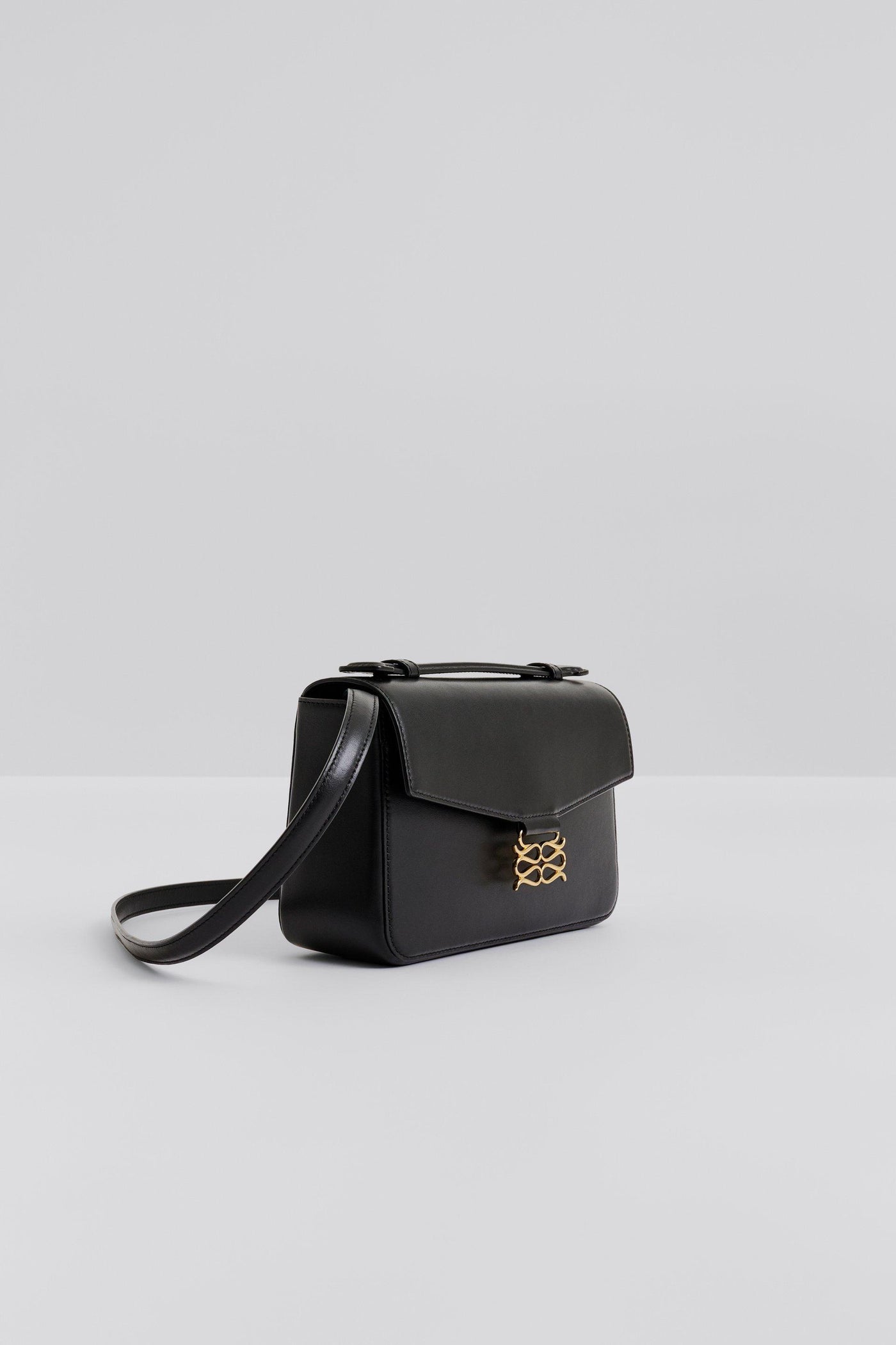 Malina Monogram Leather Shoulder Bag