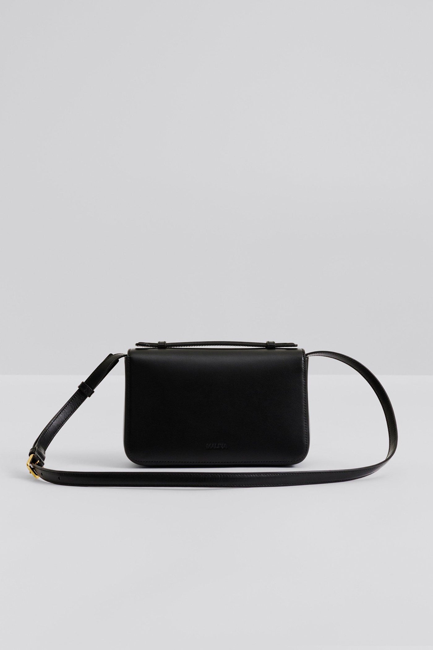 Malina Monogram Leather Shoulder Bag