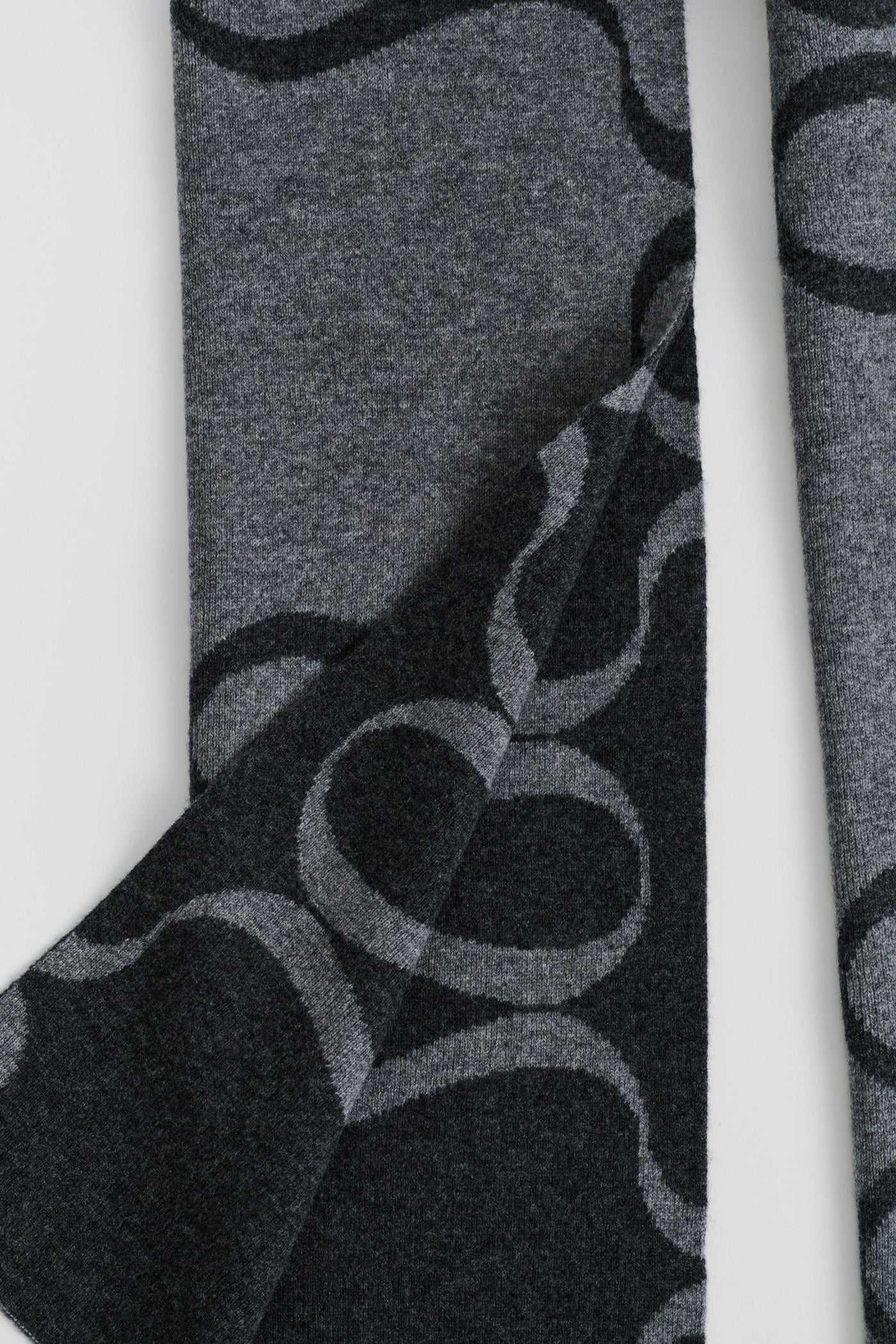 Malina Monogram Wool Blend Scarf
