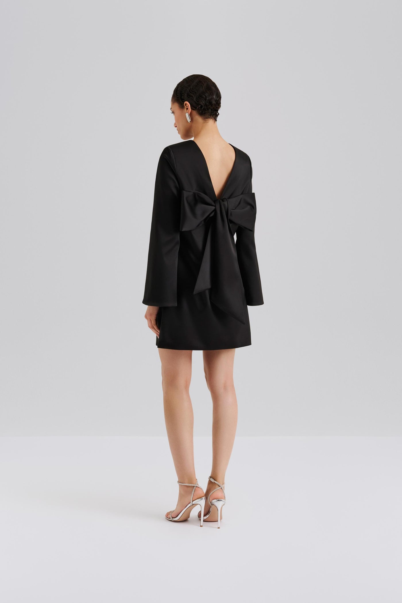 Malina Elna Bow Dress Black