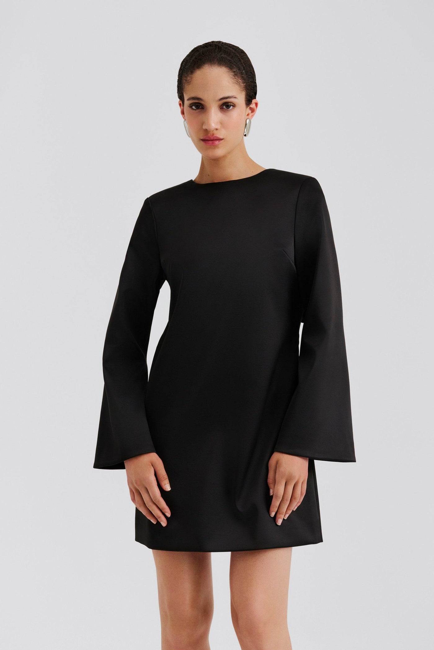 Malina Elna Bow Dress Black