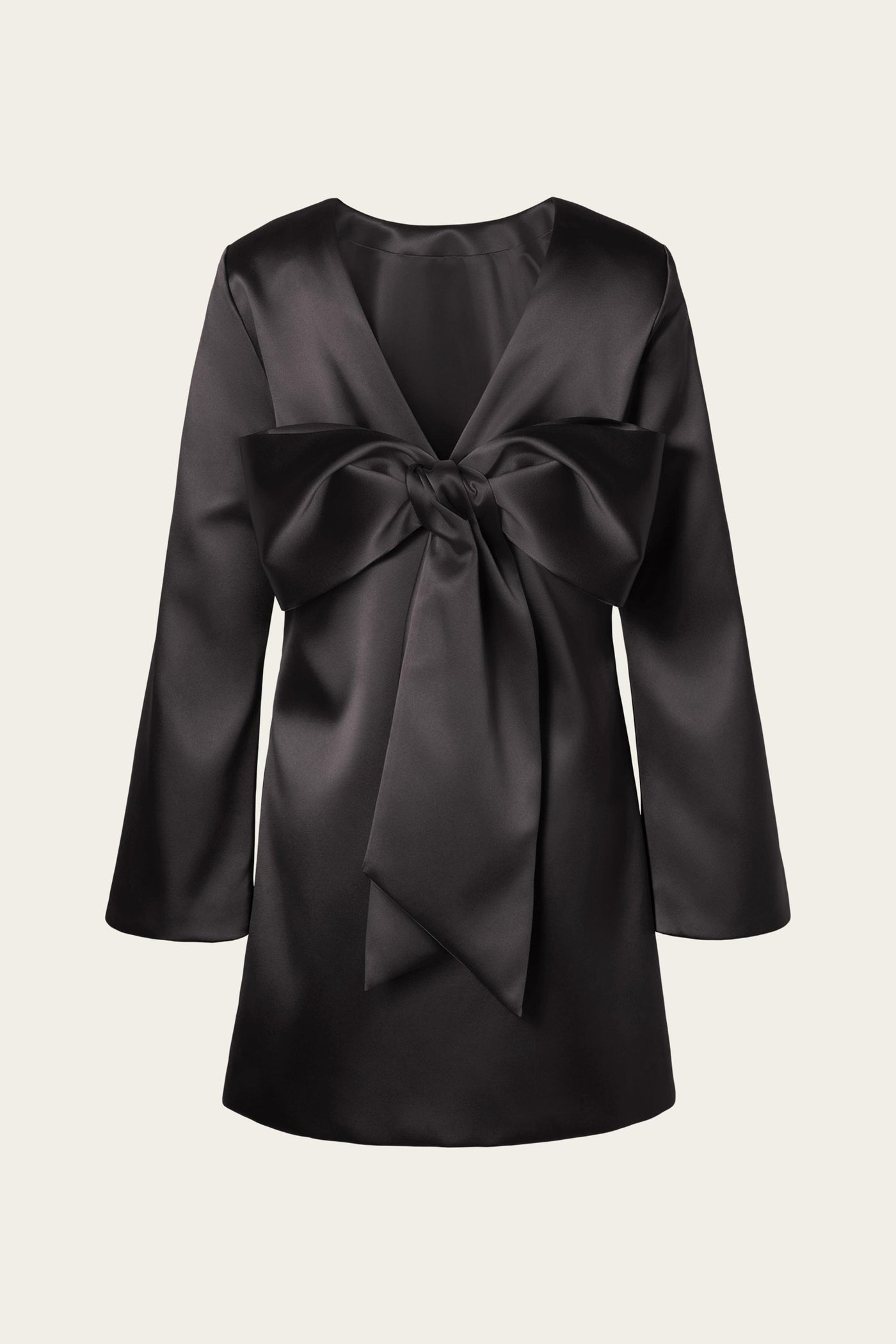 Malina Elna Bow Dress Black