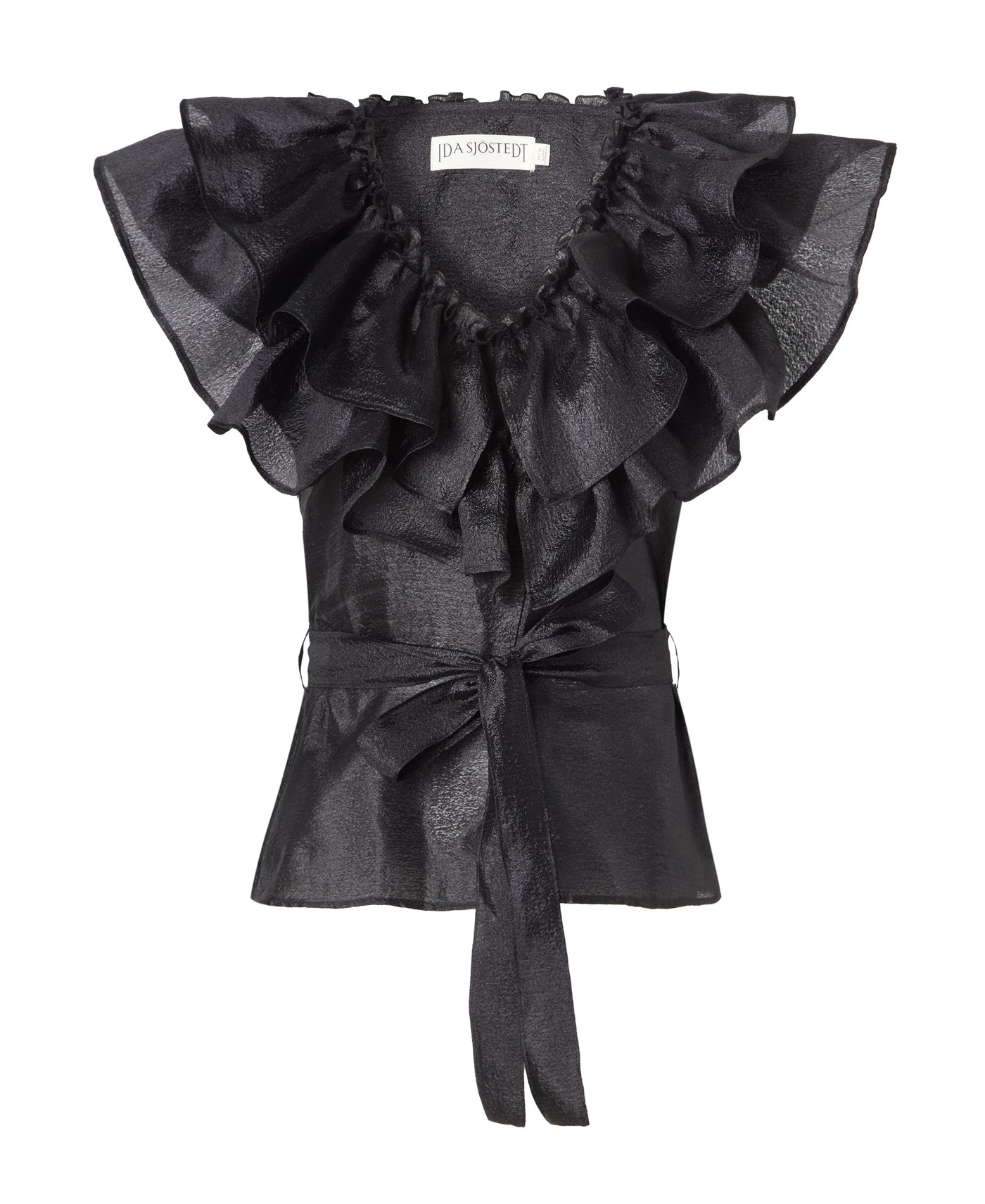 Ida Sjöstedt Eyra Top Silky Crepe Black