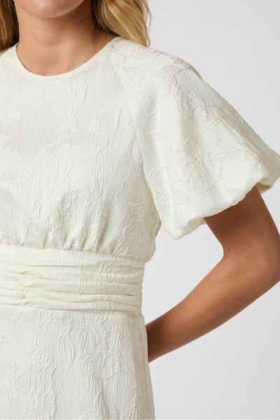 Neo Noir Sulli Jacquard Dress Creme