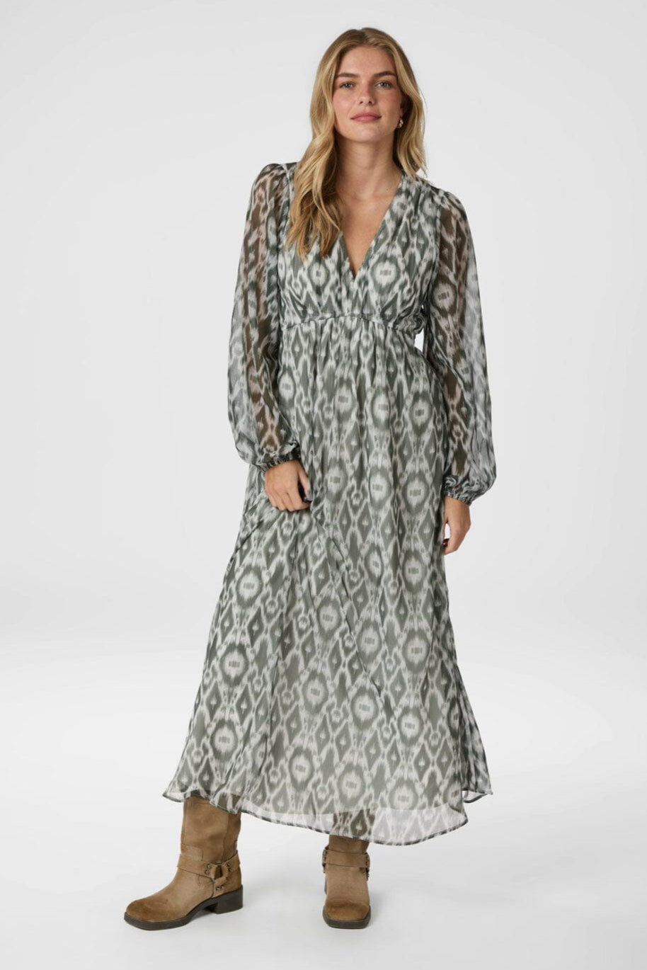 Neo Noir Silfi Graphic Fade dusty green