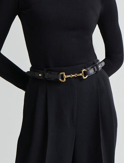 Andiata Gadia Nahkavyö Horsebit-Soljella