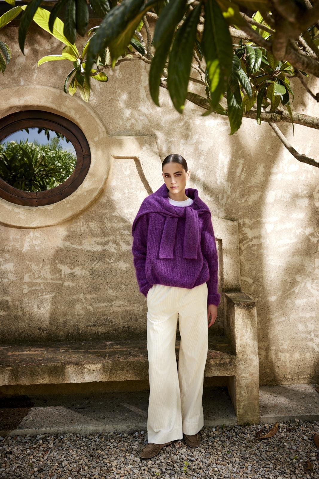 JcSophie Kameron Puuvillahousu Off White