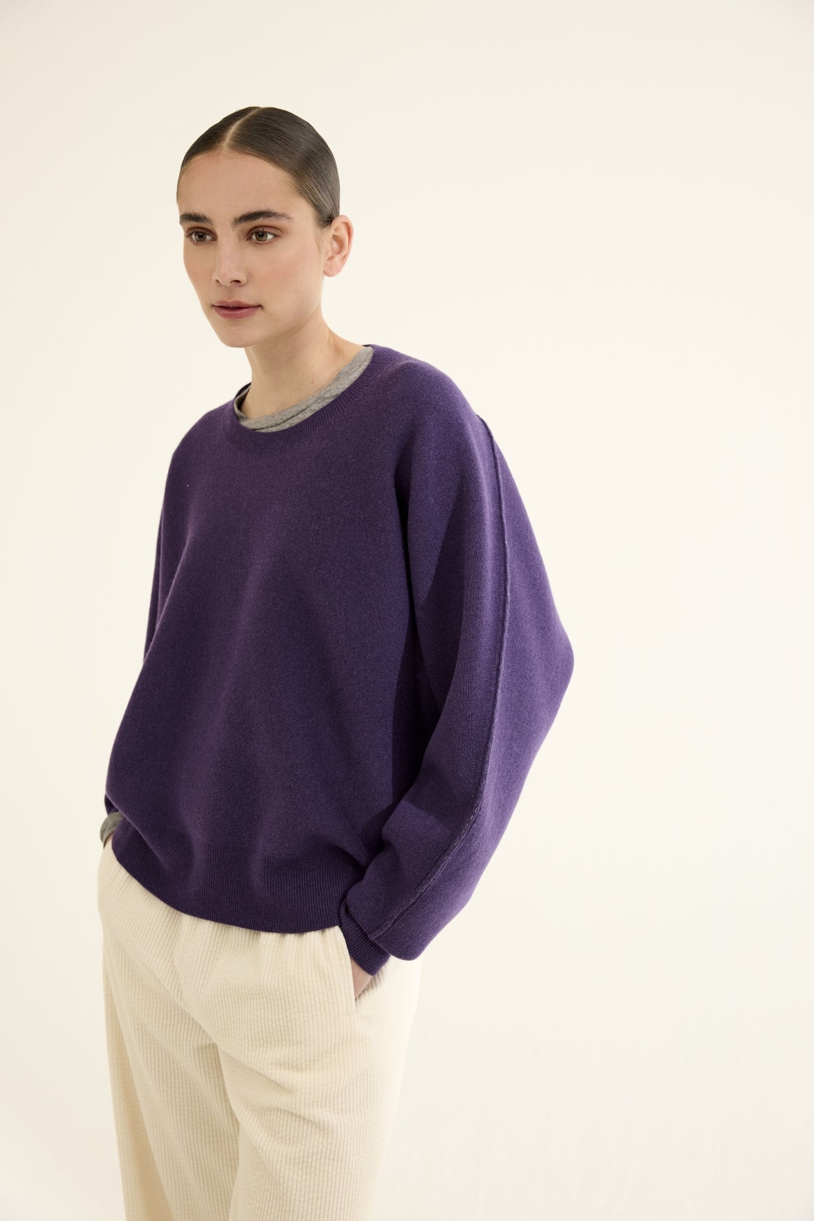 JcSophie Kameron Puuvillahousu Off White