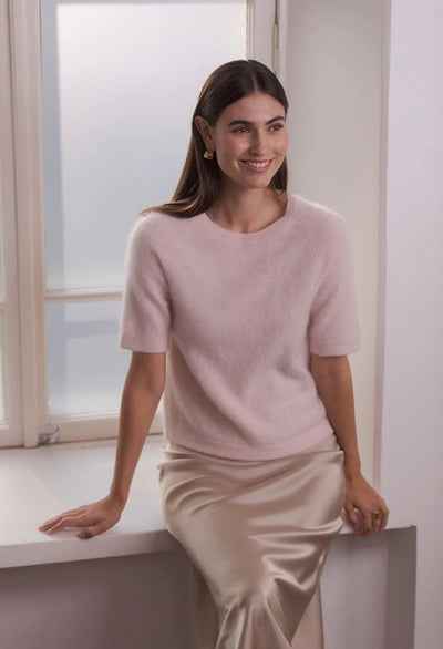 Original Story Lyhythihainen Kashmirneule Pale Pink