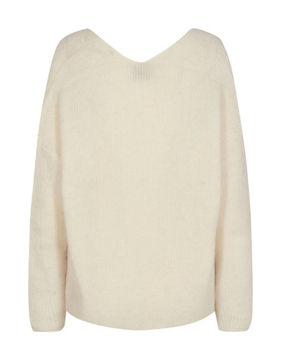 Mos Mosh Thora V-Neck Knit ecru