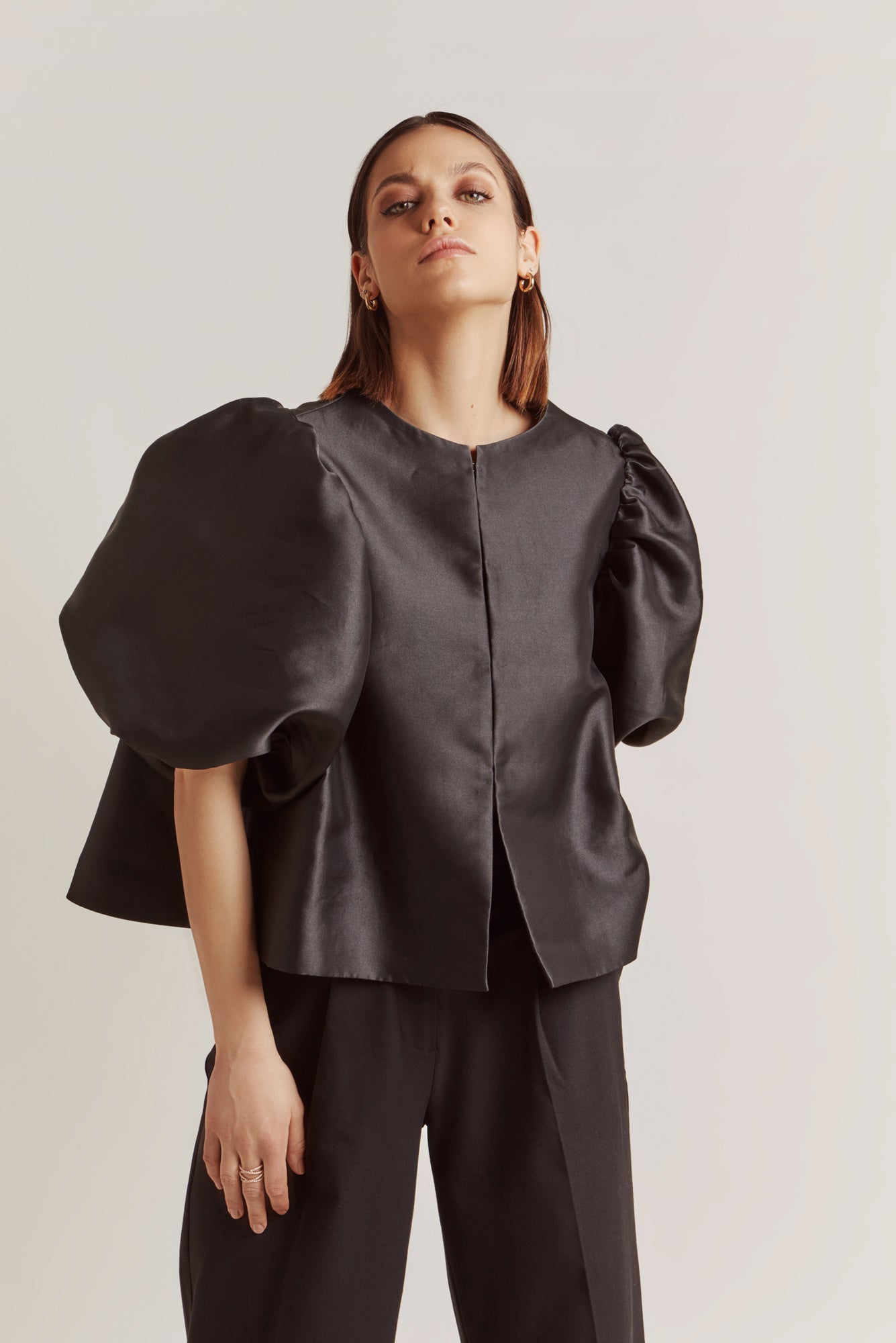 By Malina Cleo Blouse Black