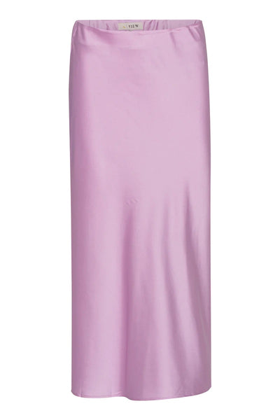 A-View Loui Satin Skirt Purple