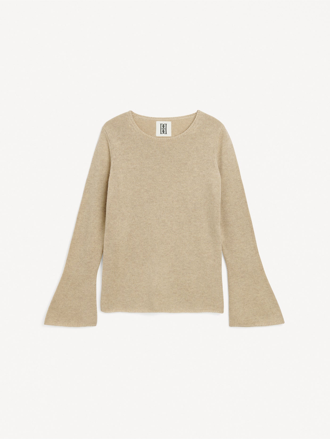 By Malene Birger Cyrema wool sweater twill beige