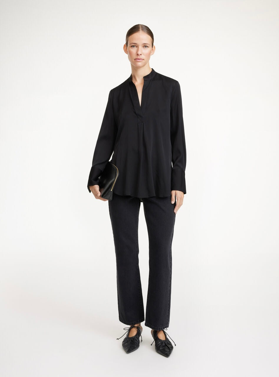 By Malene Birger Mabillon Silk Shirt Black