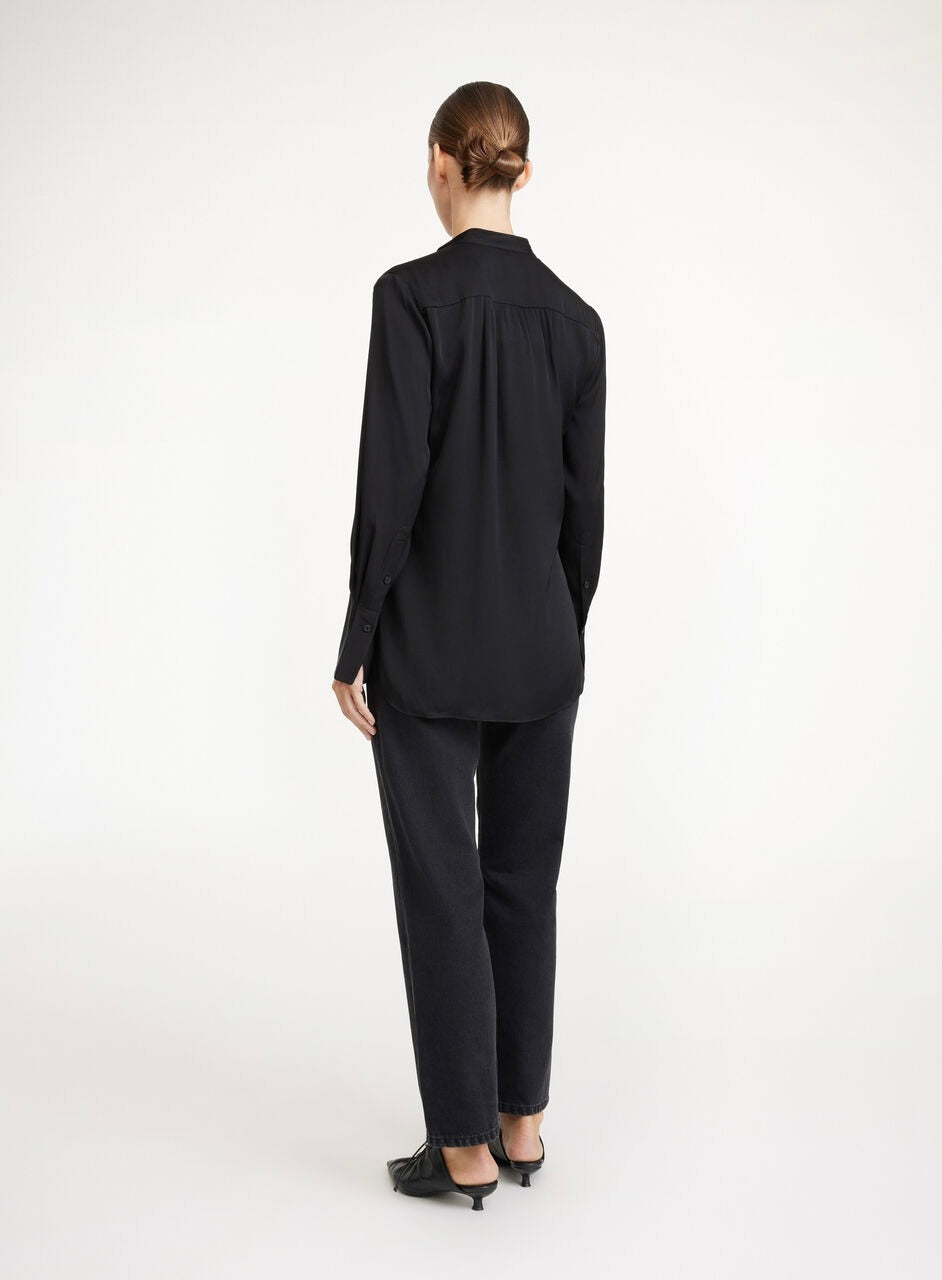 By Malene Birger Mabillon Silk Shirt Black