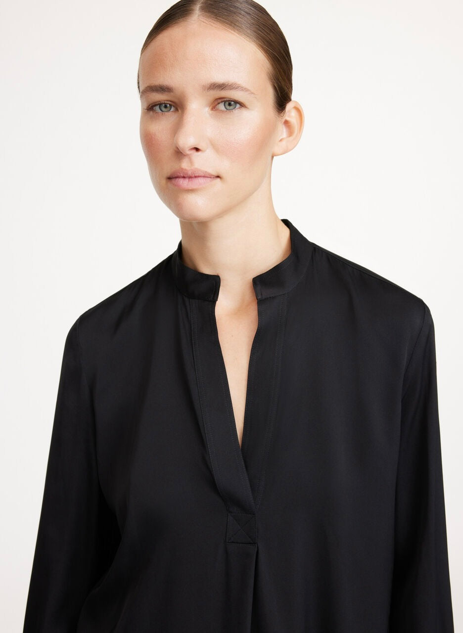 By Malene Birger Mabillon Silk Shirt Black