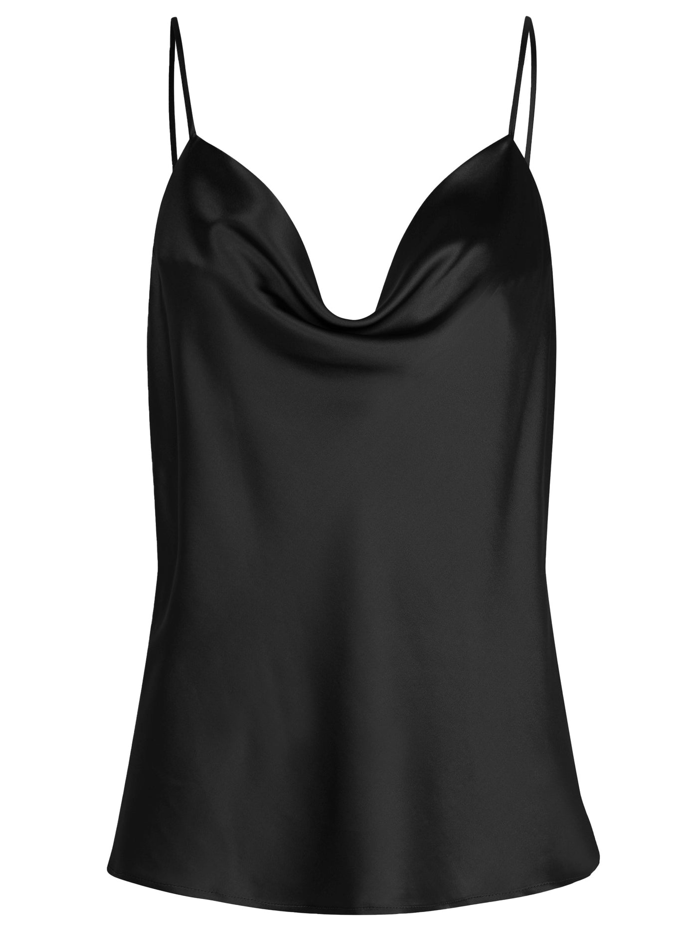 Rosemunde Waterfall Silk Strap Top black