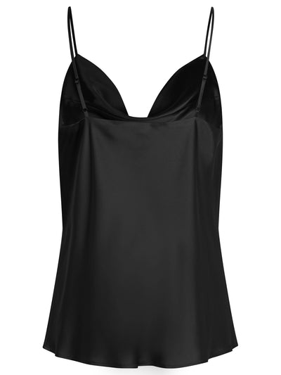 Rosemunde Waterfall Silk Strap Top black