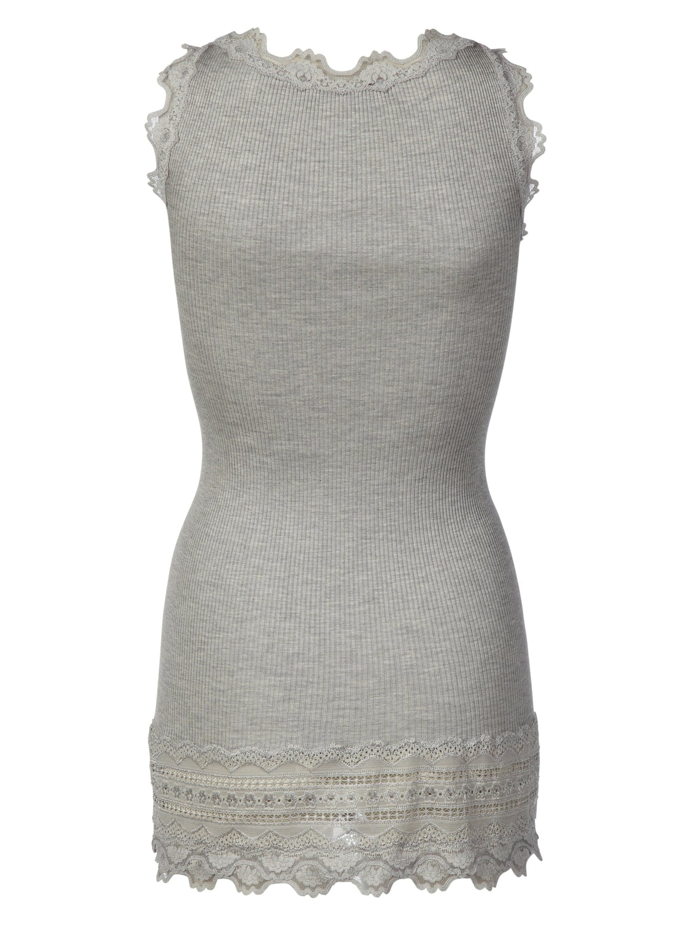 Rosemunde Silk Top Light Grey