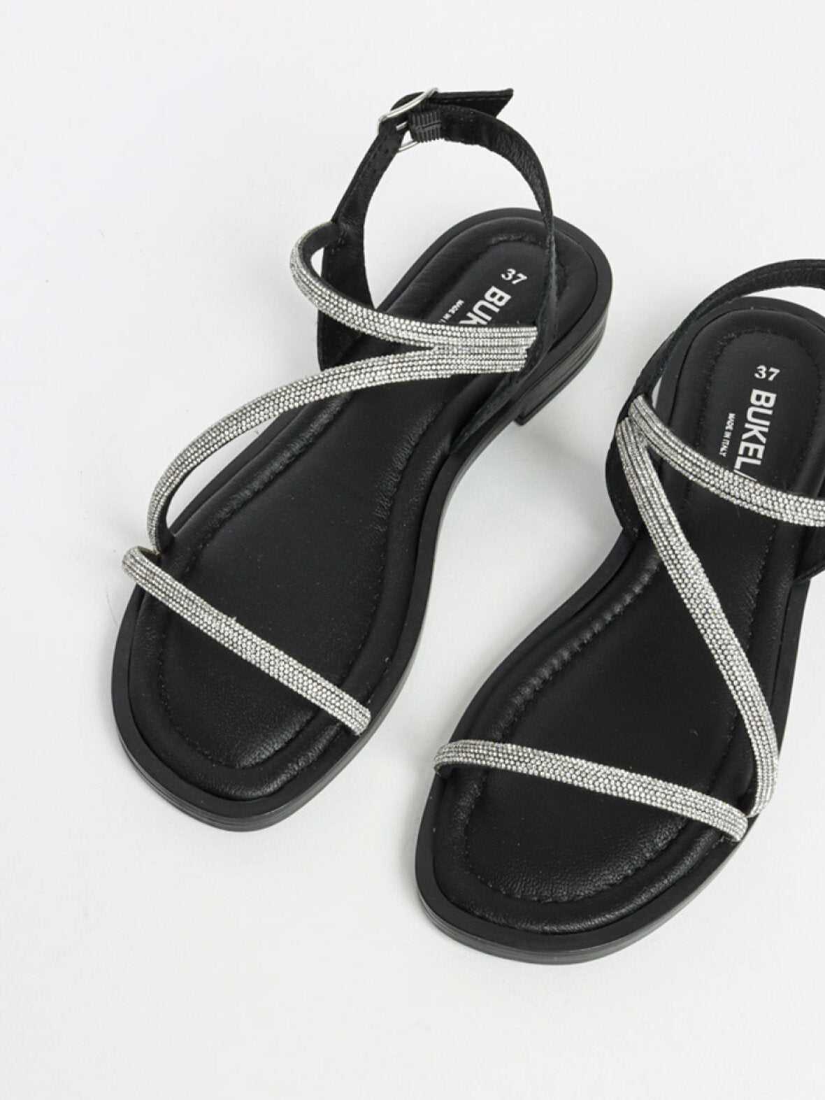 Bukela Laura Sandaalit Black Silver