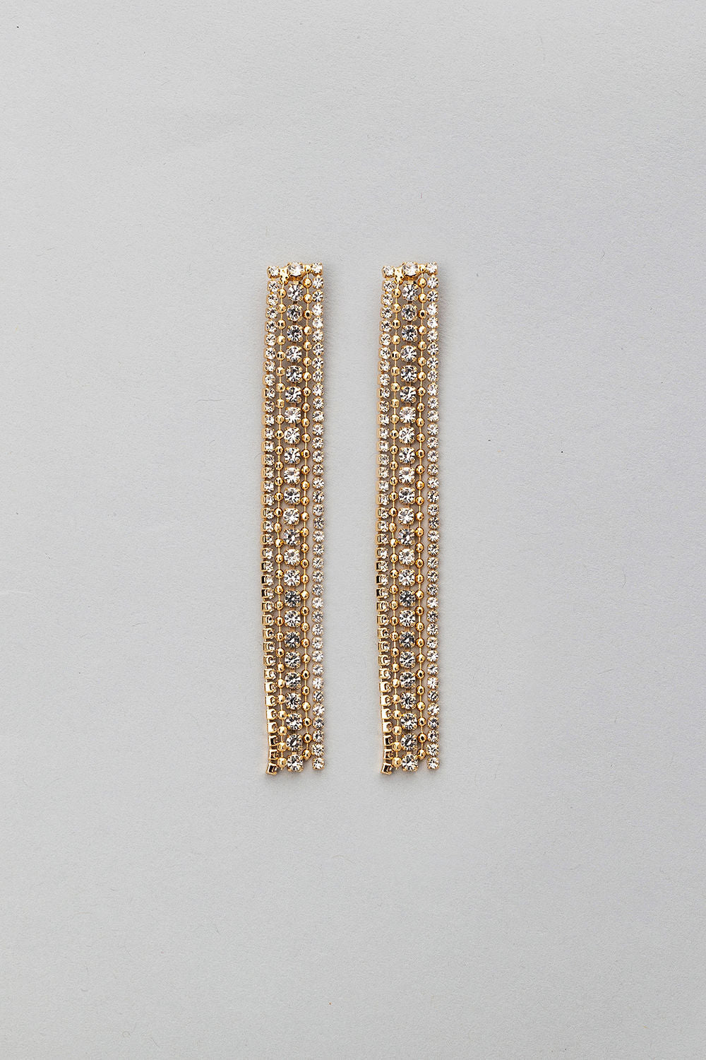 Bow 19 Strass Earring Gold Paris