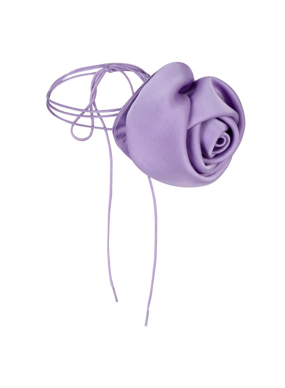 Dante6 Petal Satin Flower Corsage Soft Violet