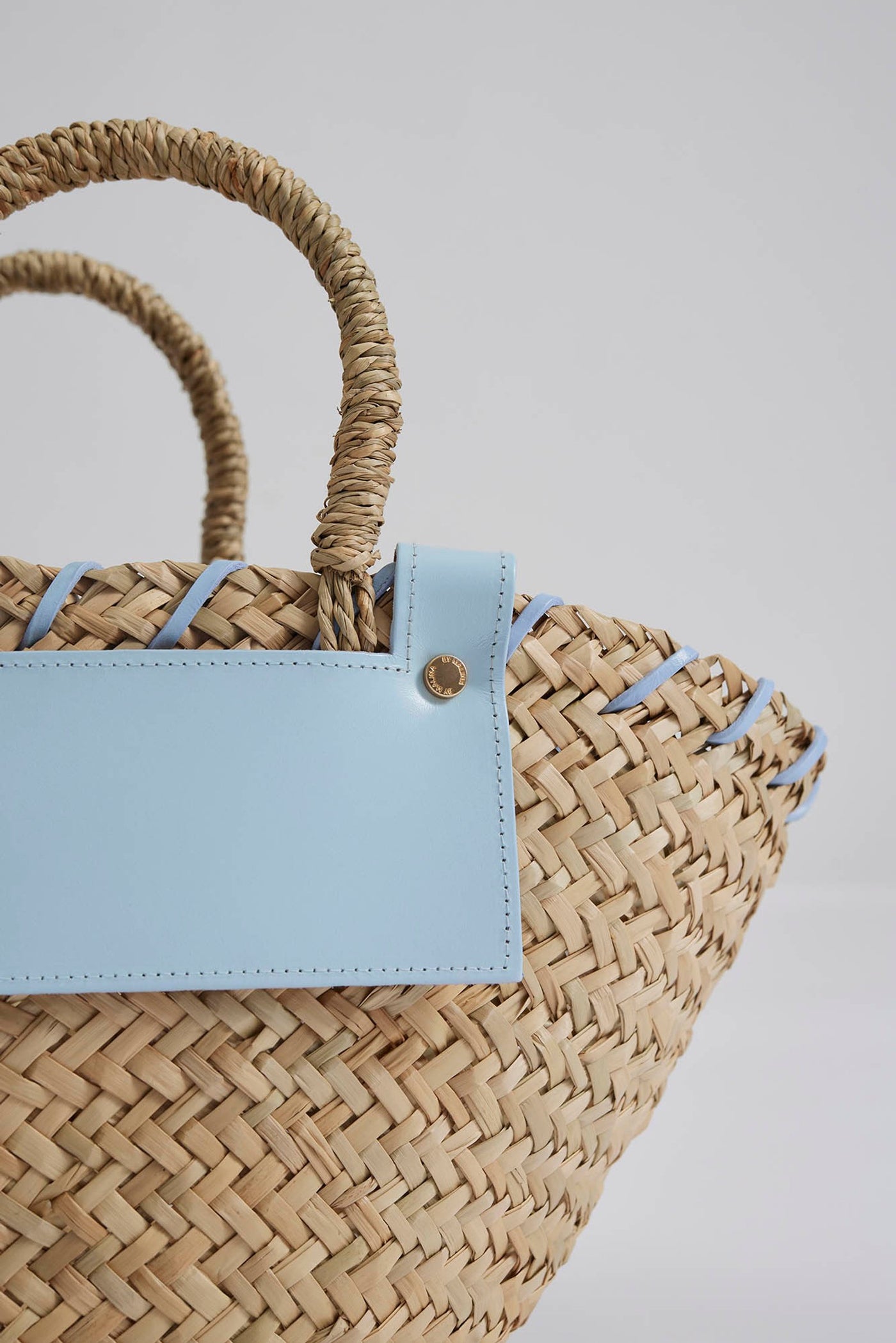 Malina Niki Straw Bag Pastel Blue