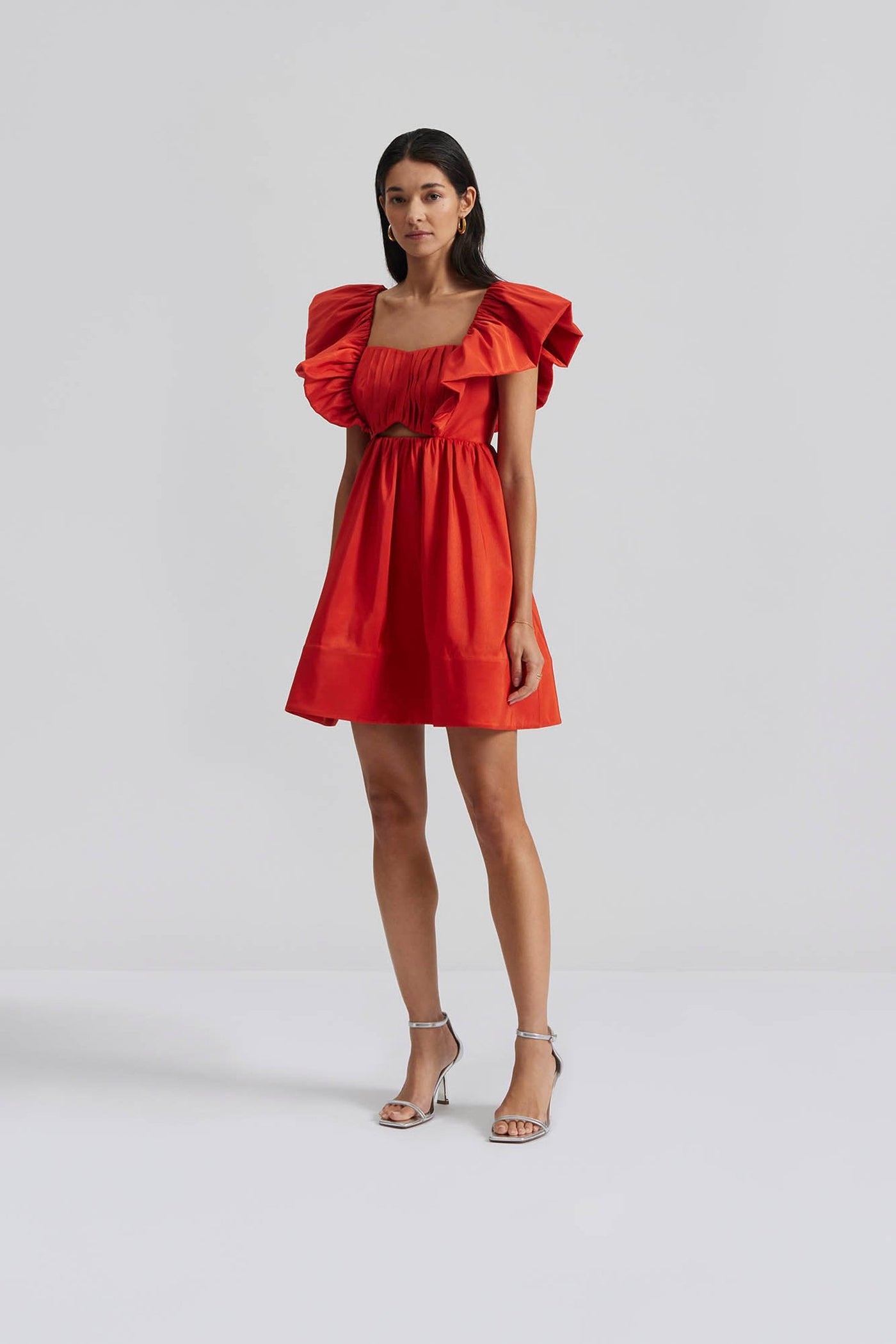 Malina Bree Mini Dress Summer Red