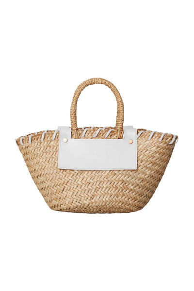 Malina Niki Straw Bag White