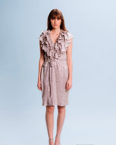 Ida Sjöstedt Emmy Dress Mushroom Silver